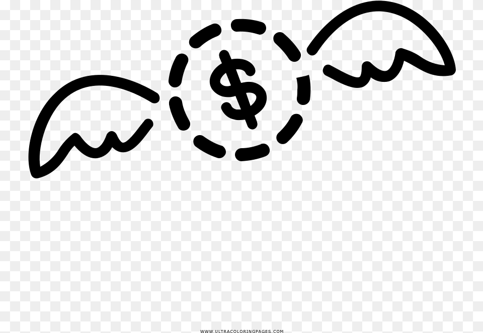 Losing Money Coloring, Gray Free Transparent Png