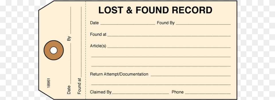 Lost And Found Tag, Page, Text, Paper Free Png Download