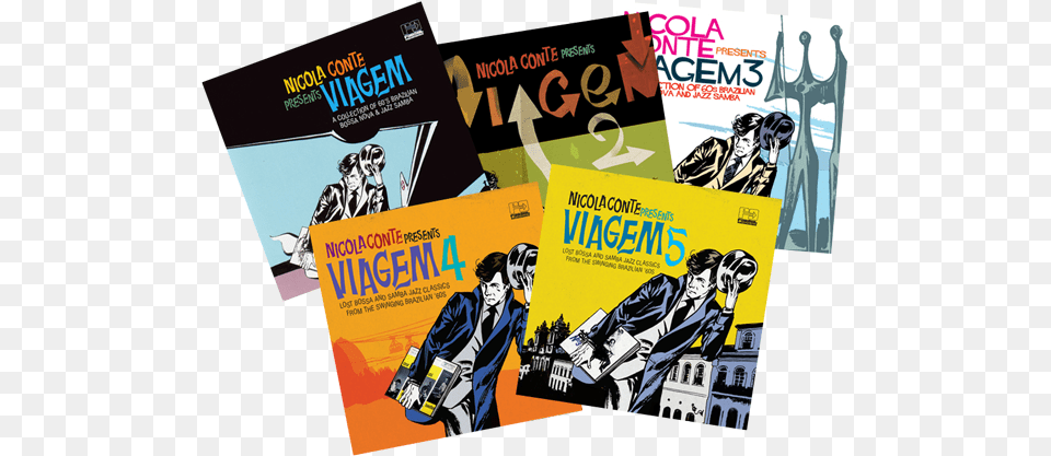 Lost Bossa And Samba Jazz Classics From The Swinging Nicola Conte Presents Viagem 5 Cd, Advertisement, Book, Publication, Poster Free Png