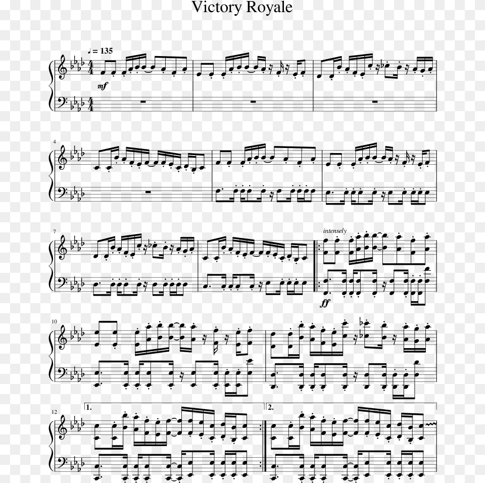 Lost Bts Piano Sheet Music, Gray Png