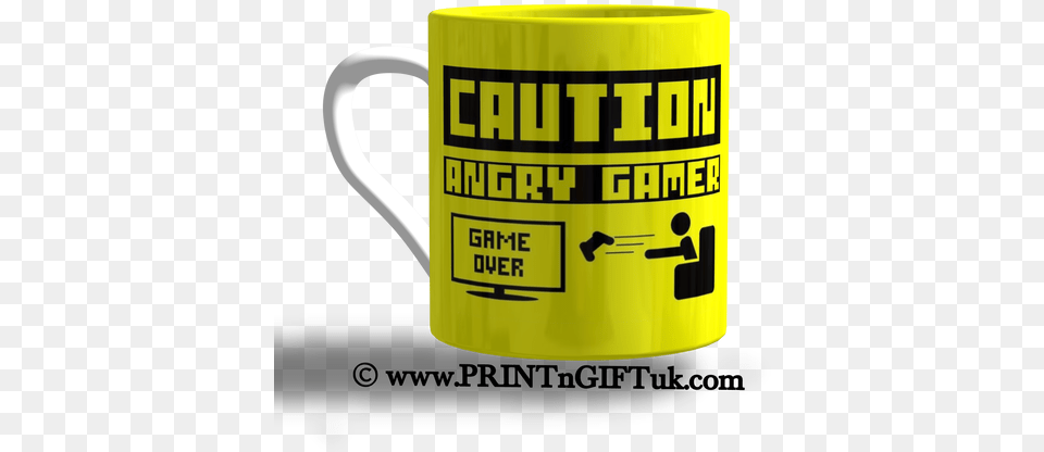 Lost Connection Or Just Died A Horrid Death Either Caution Angry Gamer Art 32x24 Print Poster, Cup, Beverage, Coffee, Coffee Cup Png