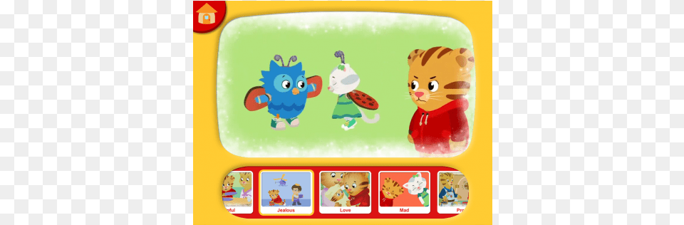 Lot Of 6 Daniel Tiger Mobile App, Person, Lunch, Meal, Food Png Image