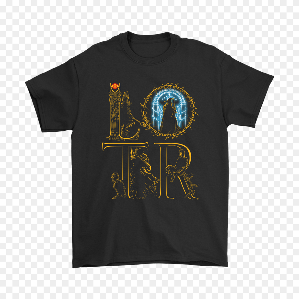 Lotr Sauron Gandalf The Lord Of The Rings Shirts Teeqq Store, Clothing, T-shirt, Shirt, Adult Free Png
