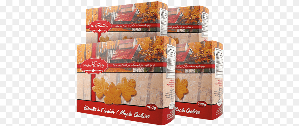 Lots Of 4 Maple Leaf Cookies Maple, Food, Sweets, Box Free Transparent Png