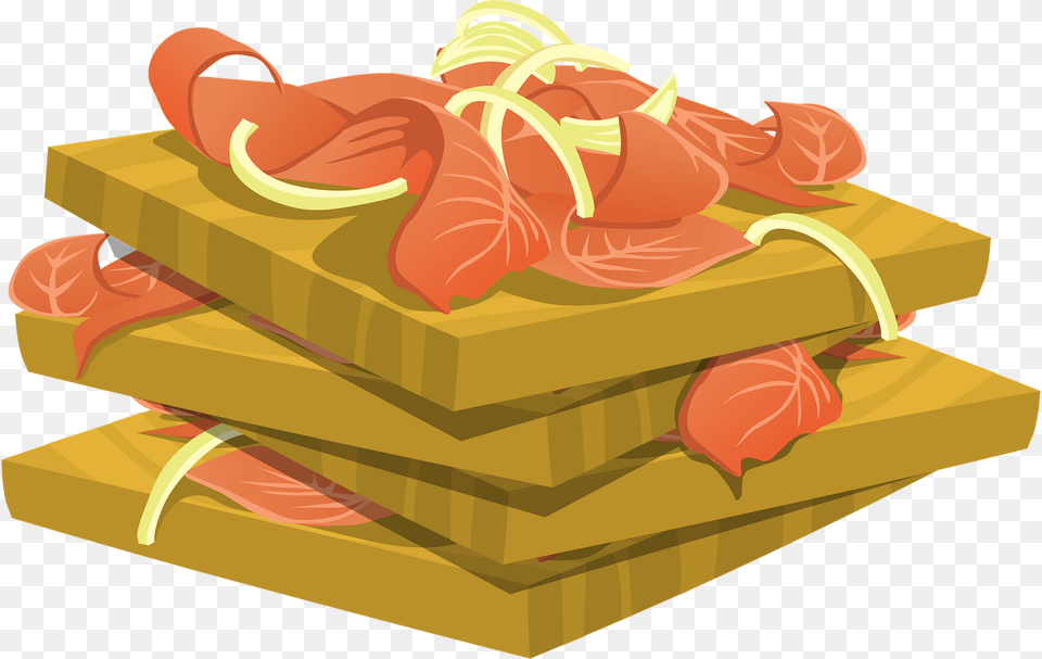 Lotsa Lox On Platters Stacked Up Clipart, Food, Meal, Dynamite, Weapon Free Png