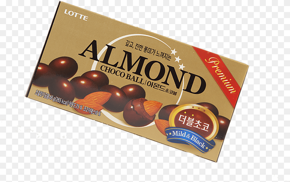 Lotte Almond Choco Ball Lotte Almond Choco Ball, Box, Food, Sweets, Chocolate Png Image