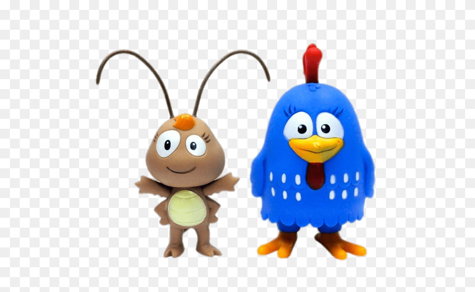 Lottie Dottie Chicken And Connie Cockroach Figurines, Toy, Plush, Face, Head Png