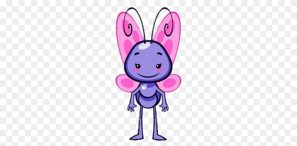 Lottie Dottie Chicken Character Lil Butterfly Standing, Purple, Nature, Outdoors, Snow Png Image