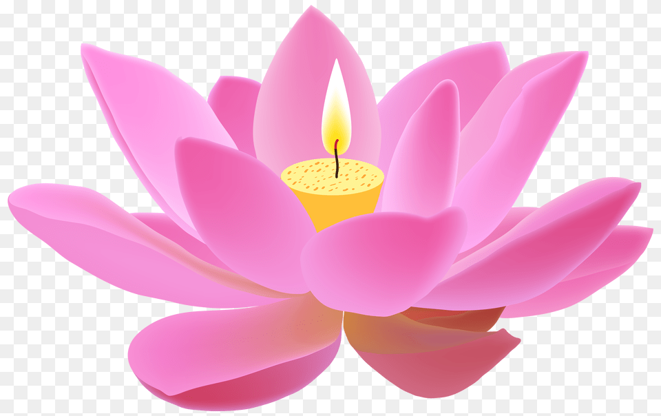 Lotus Candle Clip Art, Flower, Plant, Chandelier, Lamp Png