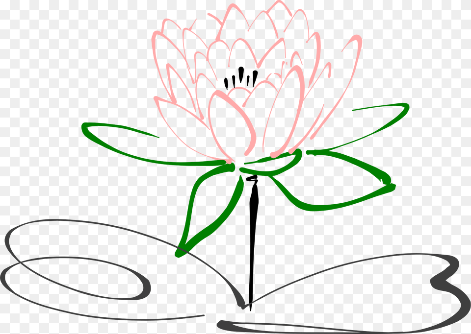 Lotus Clipart, Flower, Green, Plant, Dahlia Png