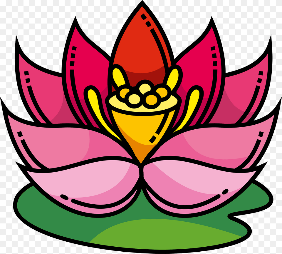Lotus Clipart, Dahlia, Plant, Flower, Petal Png Image