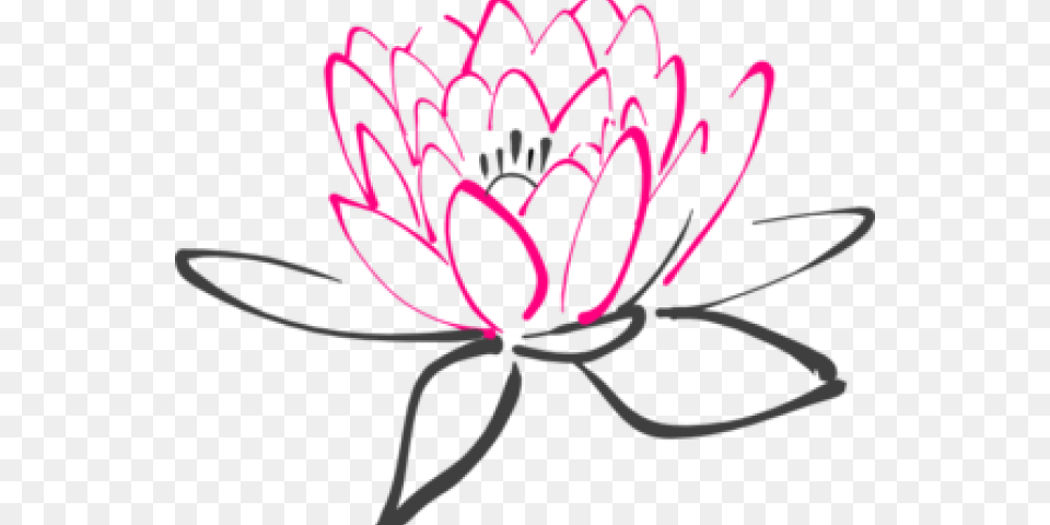 Lotus Clipart Abstract Flower Lotus Black And White Clip Art, Dahlia, Plant, Petal, Dynamite Free Transparent Png