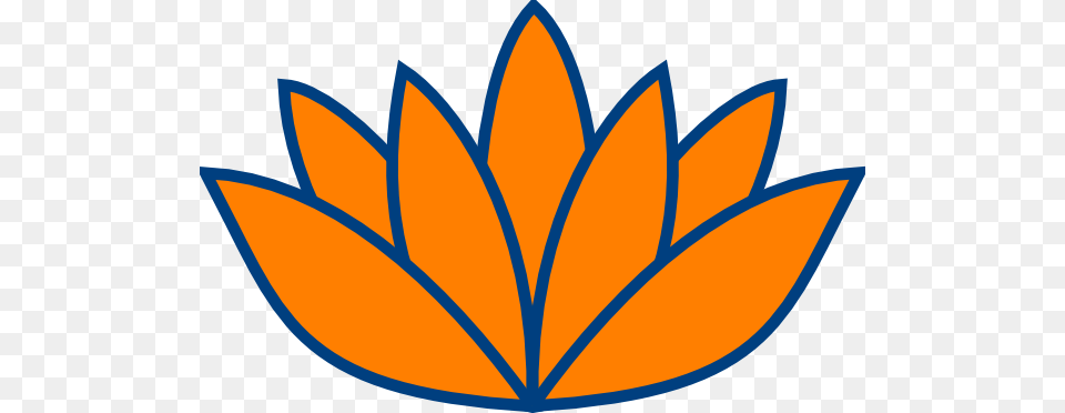 Lotus Clipart Orange, Leaf, Plant, Logo, Animal Png Image