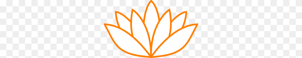 Lotus Clipart Orange, Leaf, Plant, Flower, Logo Png