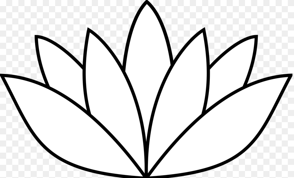 Lotus Clipart Simple, Leaf, Plant, Stencil, Animal Free Png Download
