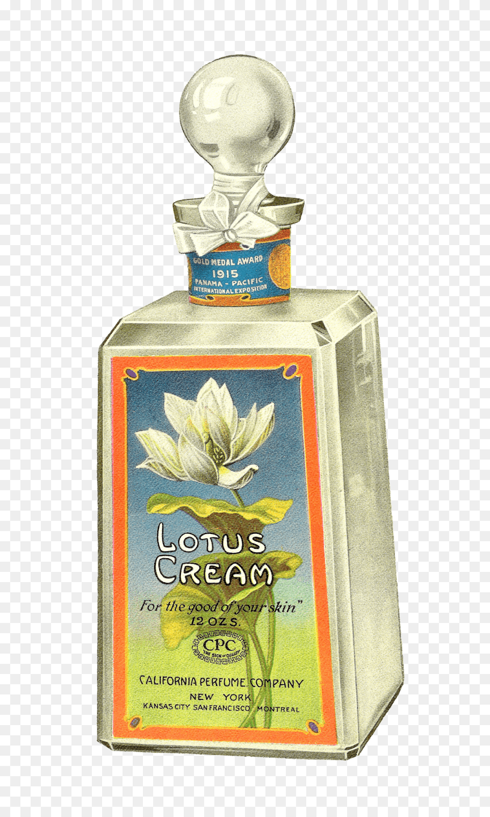 Lotus Cream Skin Lotion, Bottle, Alcohol, Beverage, Liquor Free Transparent Png