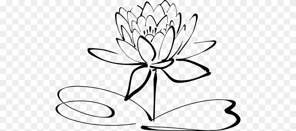 Lotus Flower Clip Art, Plant, Stencil, Drawing, Lily Free Transparent Png