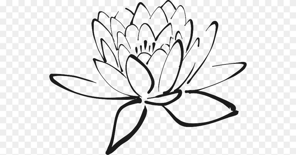 Lotus Flower Clip Art Black And White, Accessories, Jewelry, Tiara, Bow Free Png