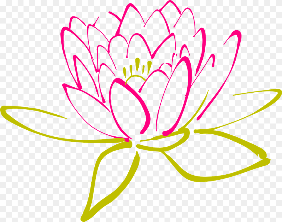 Lotus Flower Graphic Lotus Flower Water Lily Bloom Abstract Clip Art, Purple, Plant, Dahlia, Graphics Free Png Download