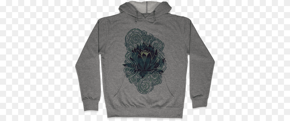 Lotus Flower Hooded Sweatshirt Roses Are Red Violets Are Blue Jokes, Clothing, Hoodie, Knitwear, Sweater Free Png