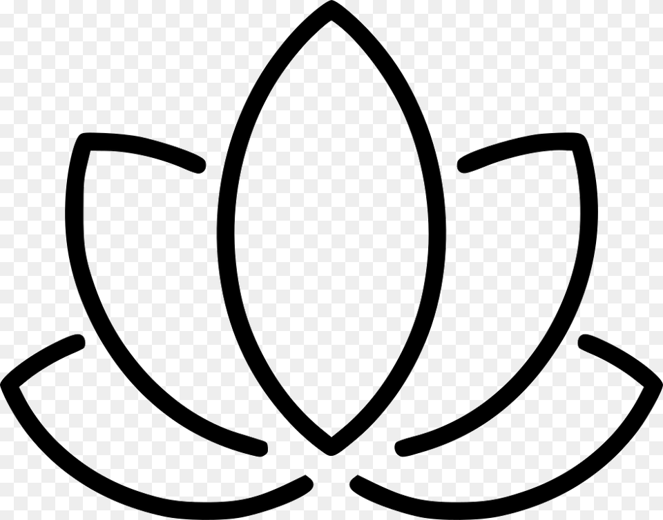 Lotus Flower Relaxation Harmony Wellness Lotus Flower Icon, Stencil, Symbol, Bow, Weapon Free Transparent Png