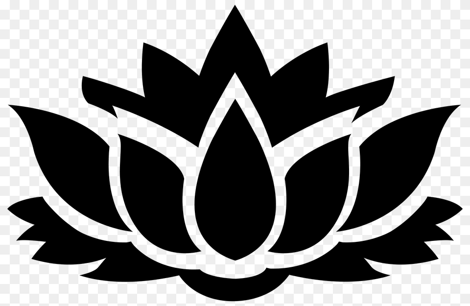 Lotus Flower Silhouette, Leaf, Plant, Animal, Fish Free Transparent Png