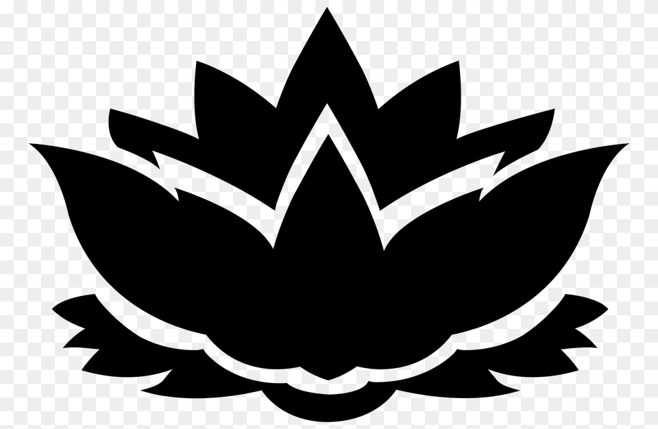Lotus Flower Silhouette, Plant, Leaf, Logo, Symbol Free Transparent Png