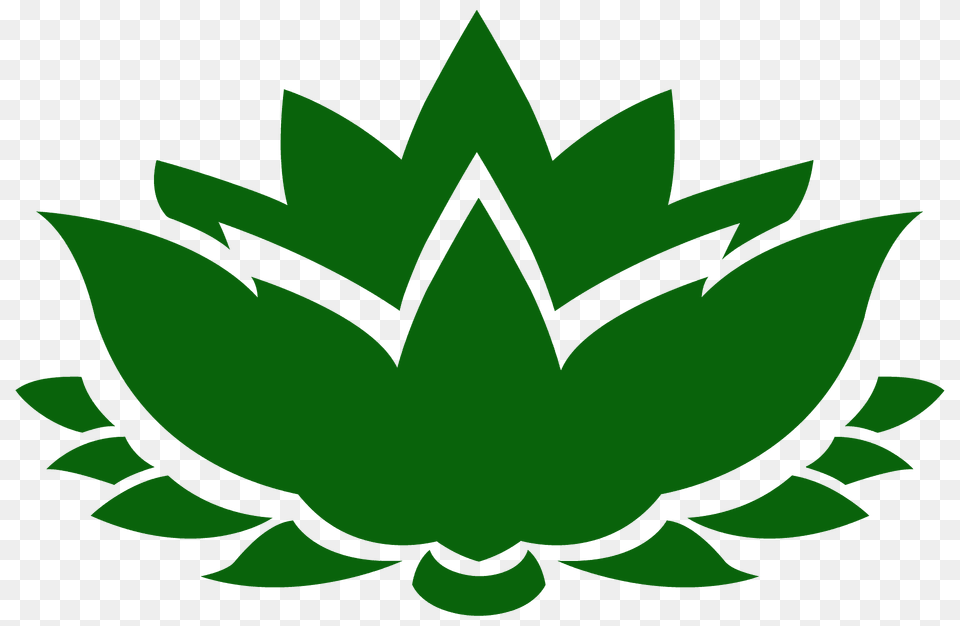 Lotus Flower Silhouette, Green, Leaf, Plant, Herbal Free Png