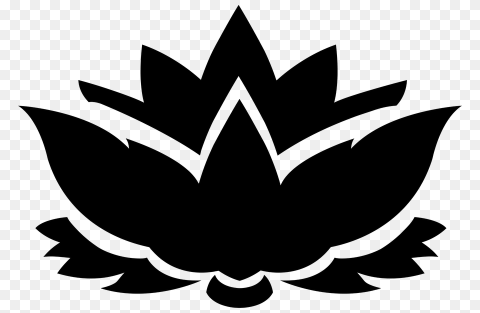 Lotus Flower Silhouette, Leaf, Plant, Symbol, Animal Png
