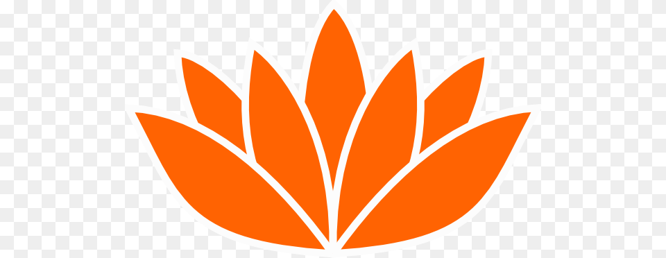 Lotus Flower Silhouette Vector Graphic Library Orange Lotus Flower, Leaf, Plant, Logo, Herbal Free Transparent Png