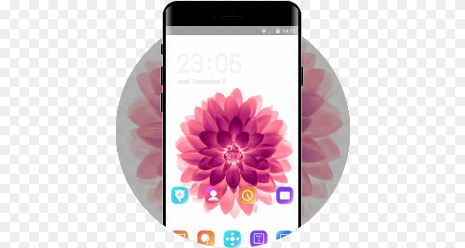 Lotus Flower Theme Android U2013 U Launcher 3d Iphone Putih Hd, Dahlia, Electronics, Mobile Phone, Phone Free Transparent Png