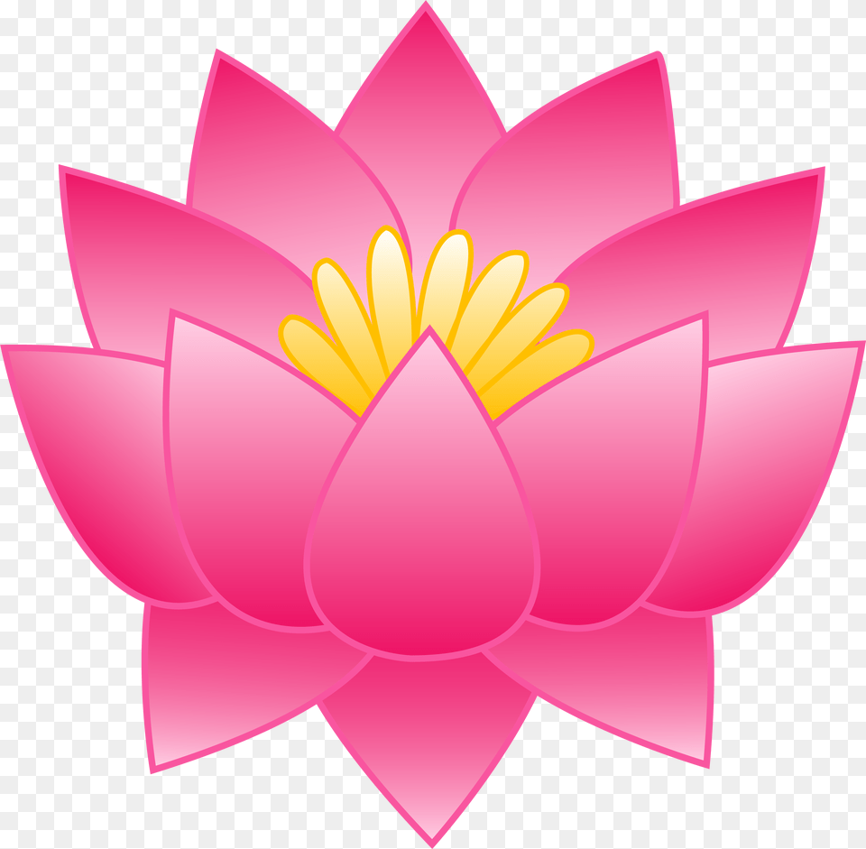 Lotus Flower With Lily Pads Images Pink Lotus Clipart, Dahlia, Plant, Pond Lily, Petal Png