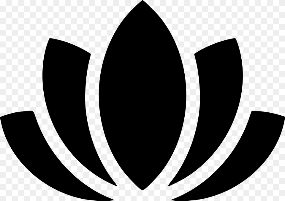 Lotus Flower Yoga Meditation Lily Emblem, Stencil, Logo Png Image