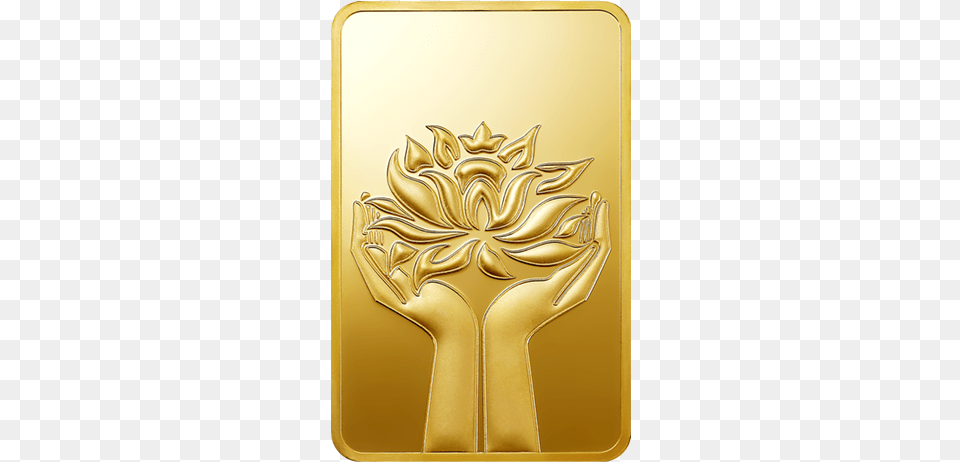 Lotus Gold Ingot Gold, Gold Medal, Trophy Free Png Download