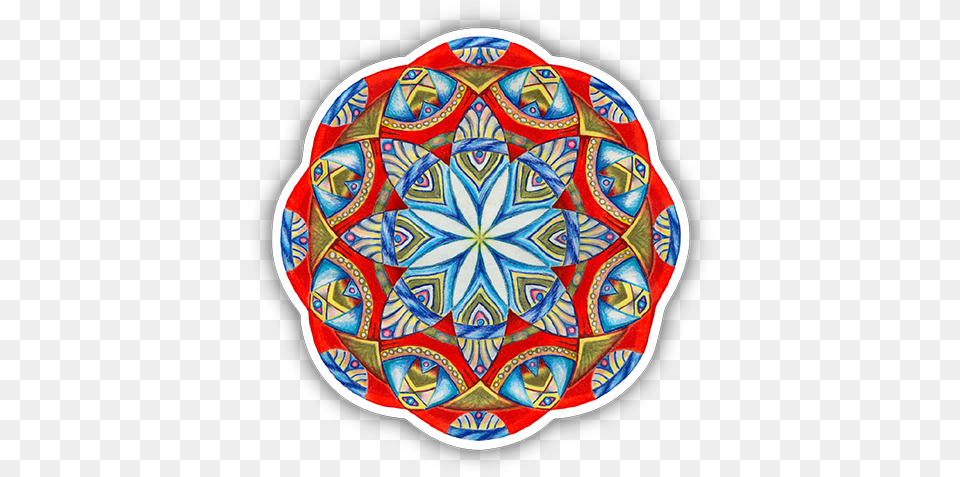 Lotus Jewel Mandala Canvas Print, Pattern, Pottery, Art, Home Decor Free Png Download