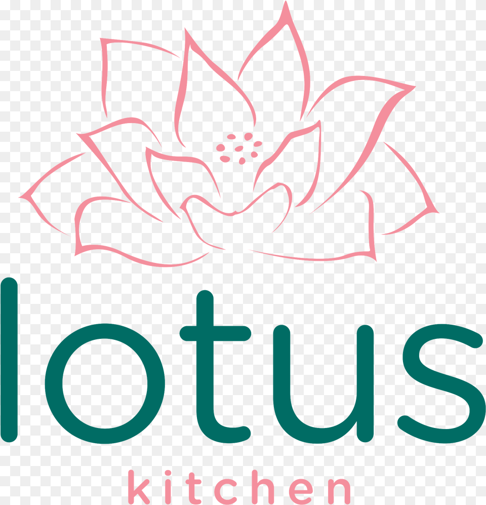 Lotus Kitchen Logo, Dahlia, Flower, Plant, Art Png Image