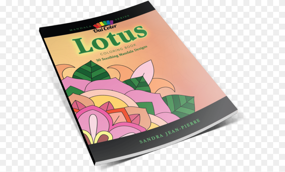 Lotus Mandala Coloring Book Flyer, Advertisement, Poster, Publication Free Png Download