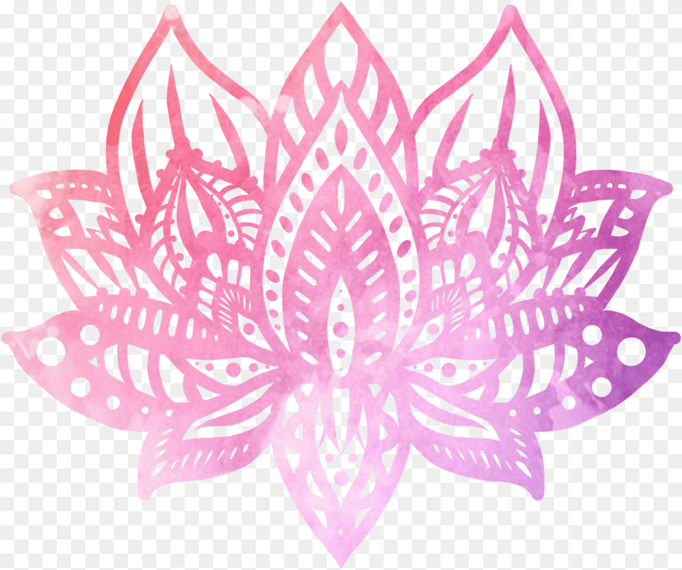 Lotus Mandala On Pastel, Pattern, Plant, Leaf, Accessories Free Png