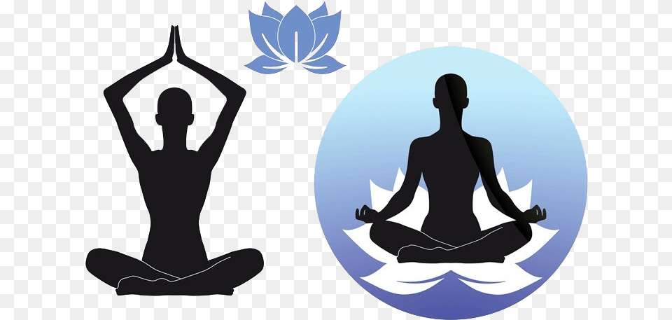 Lotus Position Stock Photography Lotus Position Silhouette, Adult, Female, Person, Woman Free Png