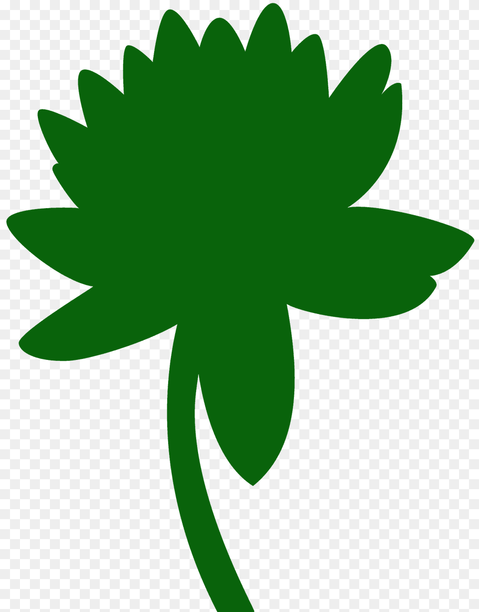 Lotus Silhouette, Green, Dahlia, Daisy, Flower Png