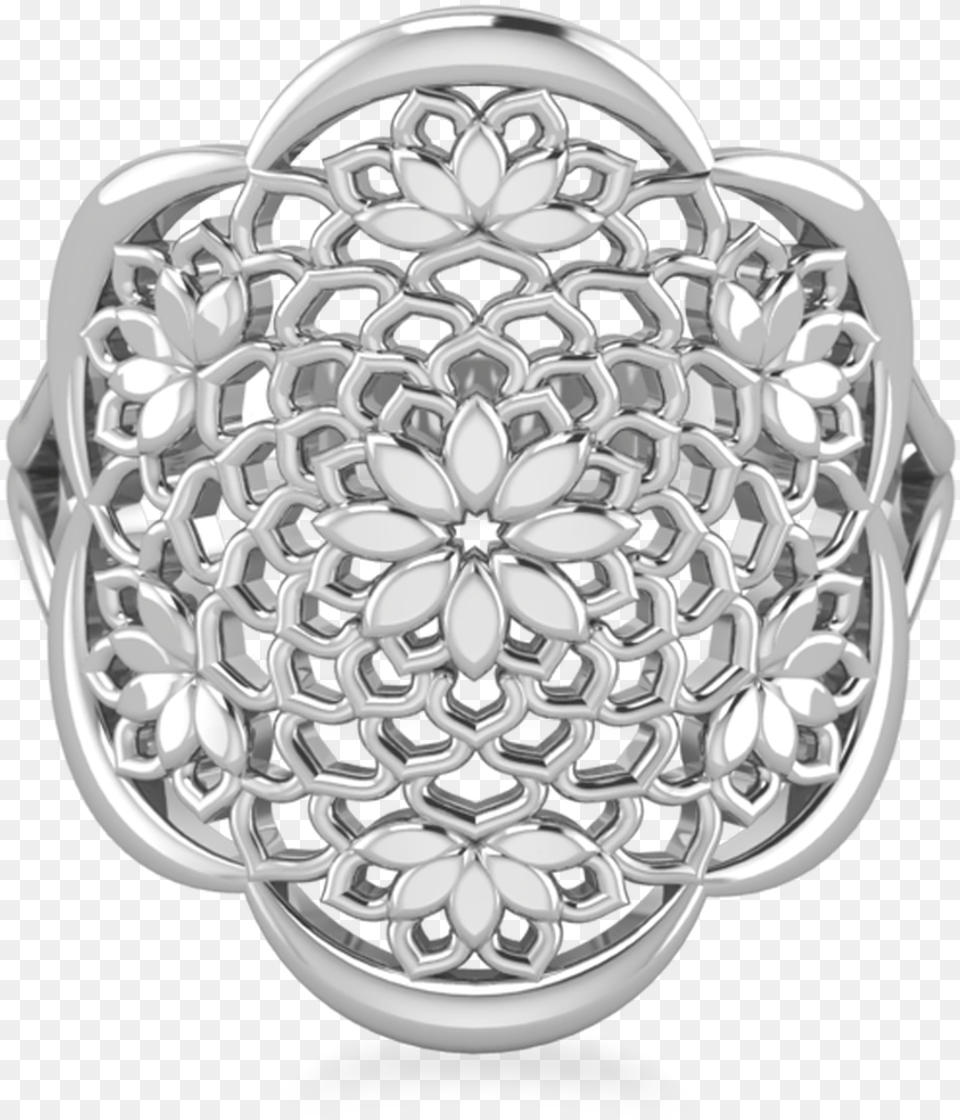 Lotus Silver Filigree Ring, Accessories, Jewelry, Chandelier, Lamp Png Image