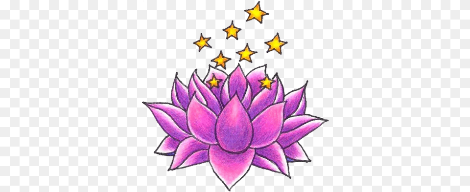 Lotus Tattoos Transparent Images Kawaii Printable Sticker Sheets, Dahlia, Flower, Plant, Purple Png Image