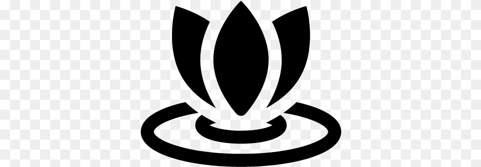 Lotus Vector Icon, Gray Png Image
