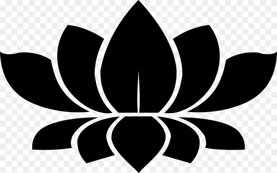 Lotus Zen Meditation Lotus Flower Logo, Gray Free Png Download