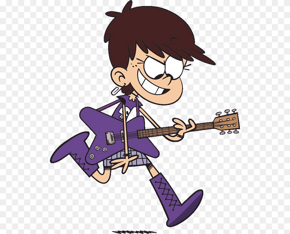 Loud House Luna Loud, Guitar, Musical Instrument, Person, Face Free Png Download