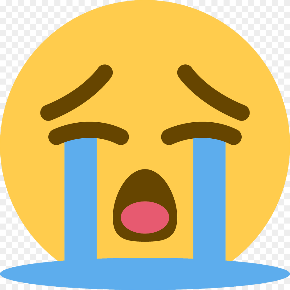 Loudly Crying Face Emoji Clipart, Head, Person, Animal, Fish Png Image