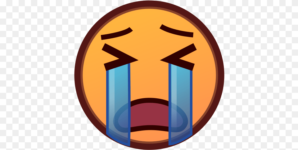 Loudly Crying Face Emoji For Facebook Email U0026 Sms Id Emoji Loudly Crying Face, Badge, Logo, Symbol, Disk Free Png