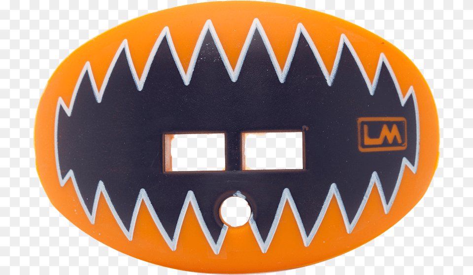 Loudmouthguard Shark Teeth Tiger Light Orange Navy Blue Gold Football Mouthguard, Accessories, Buckle, Road Sign, Sign Free Transparent Png