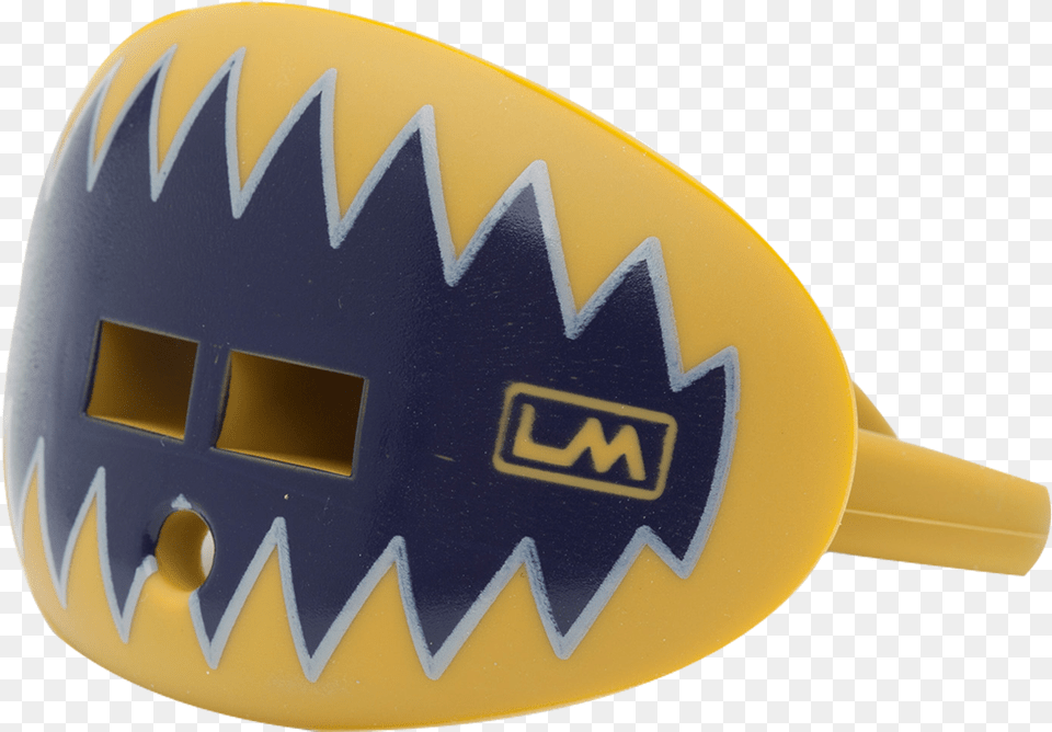 Loudmouthguards Shark Teeth Navy Blue Goldclass Orange, Helmet, Racket Png Image