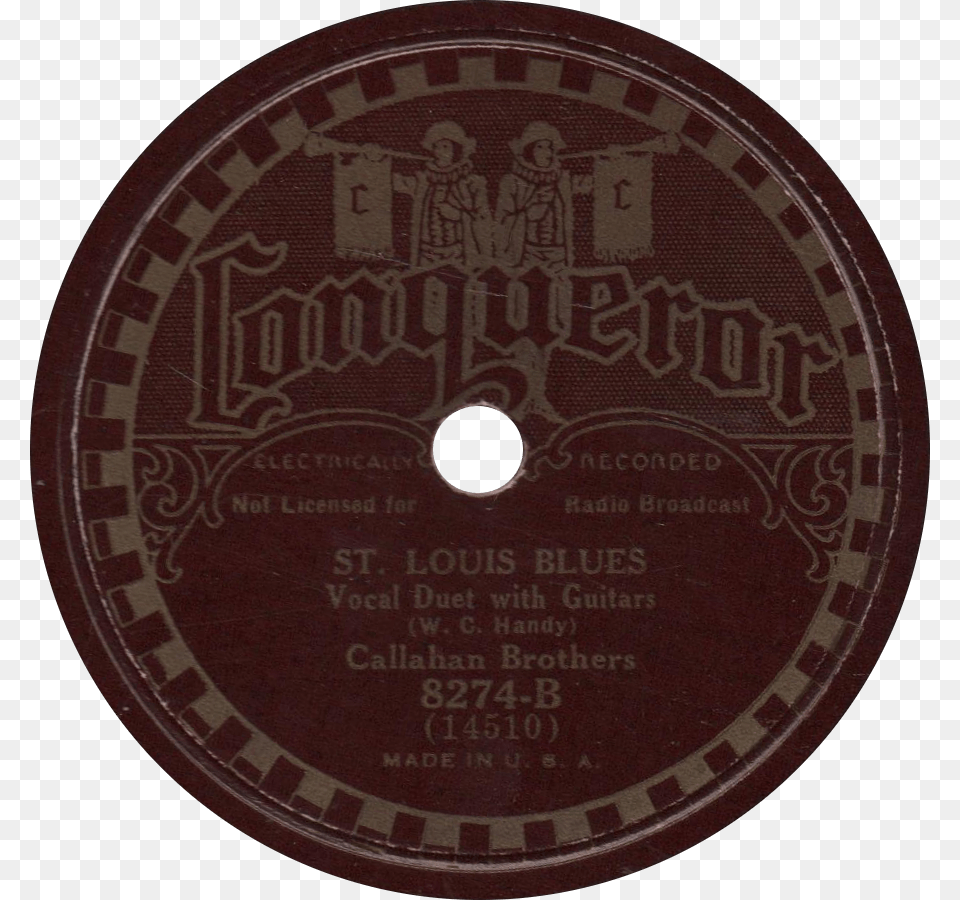 Louis Blues Recorded January 2 1934 By The Callahan Circle, Text, Baby, Person, Disk Png